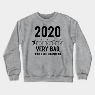 2020 Would Not Recommend bad review 2020 Crewneck Sweatshirt